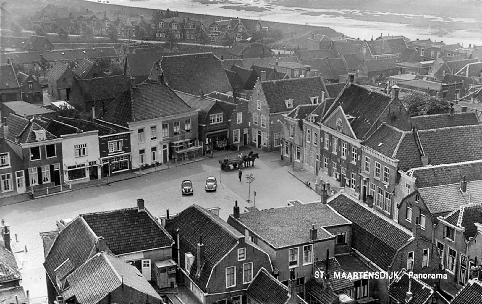 ST. MAARTENSDIJK, Panorama, oude ansichten uit Sint Maartensdijk
